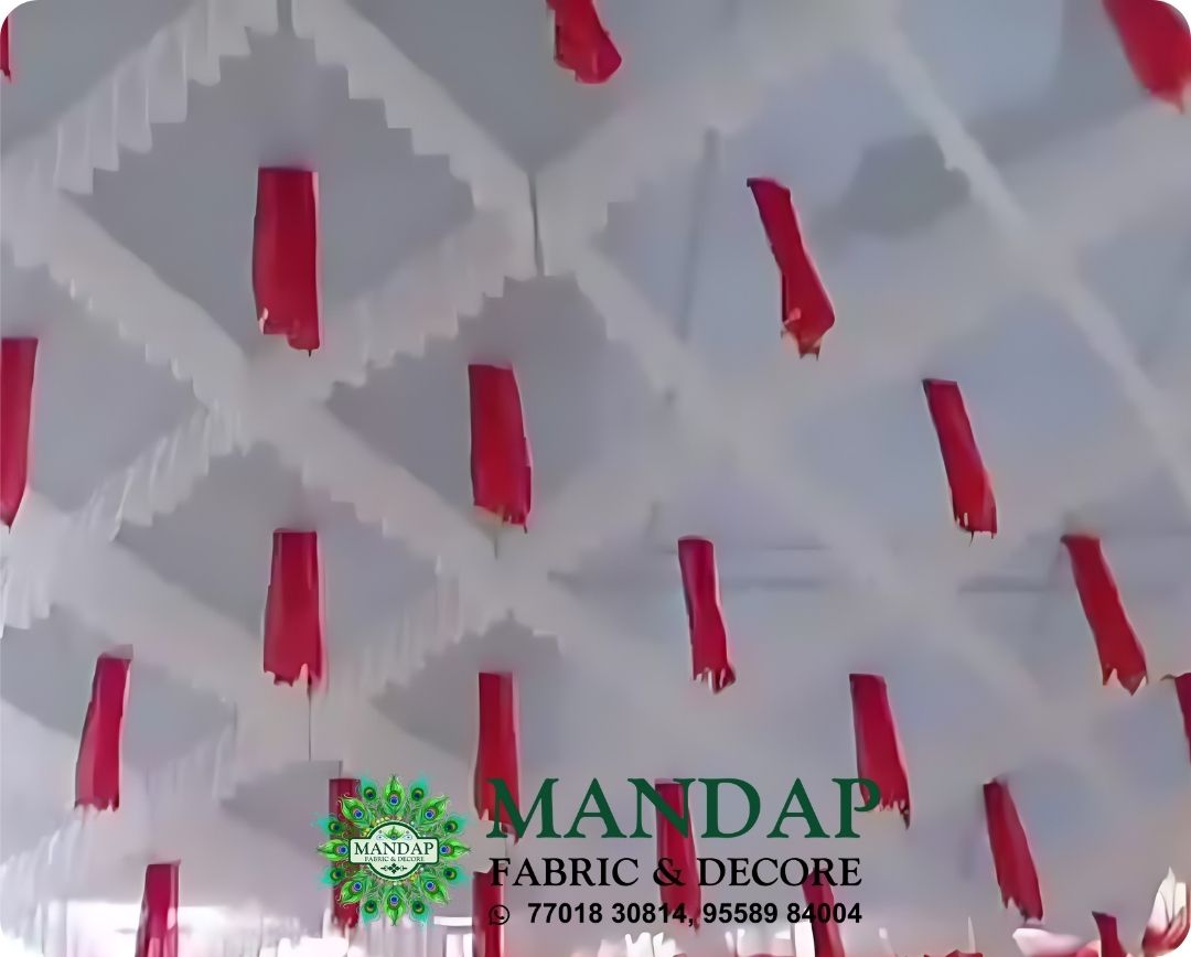 Ceiling Mandap Top Fabric 15ft * 15 Ft - Design No. (CMT - 003) - Customization Available