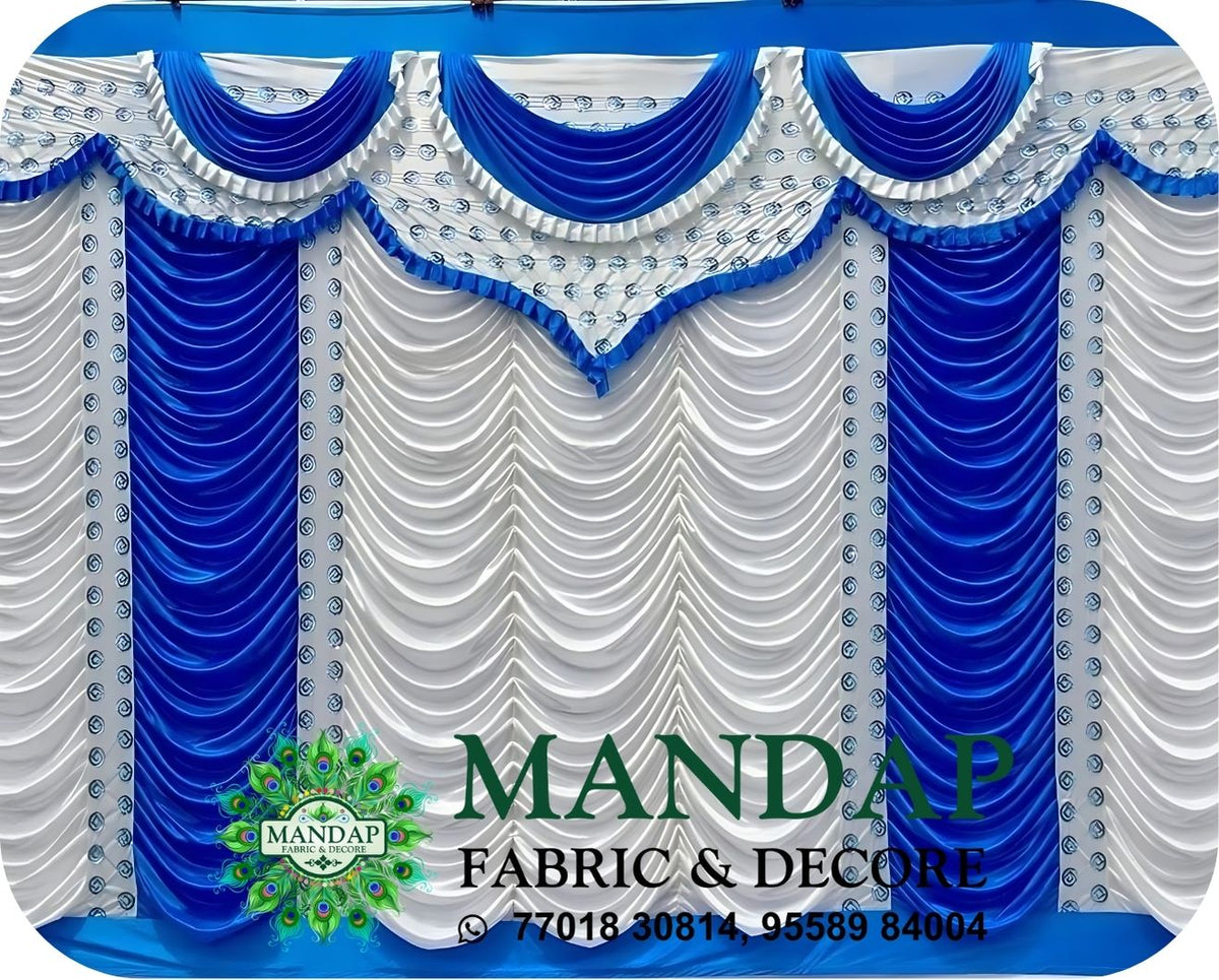 Mandap Sidewall Parda Fabric Design No.- (MSW -003) Made Of Bright Lycra - Customization Available