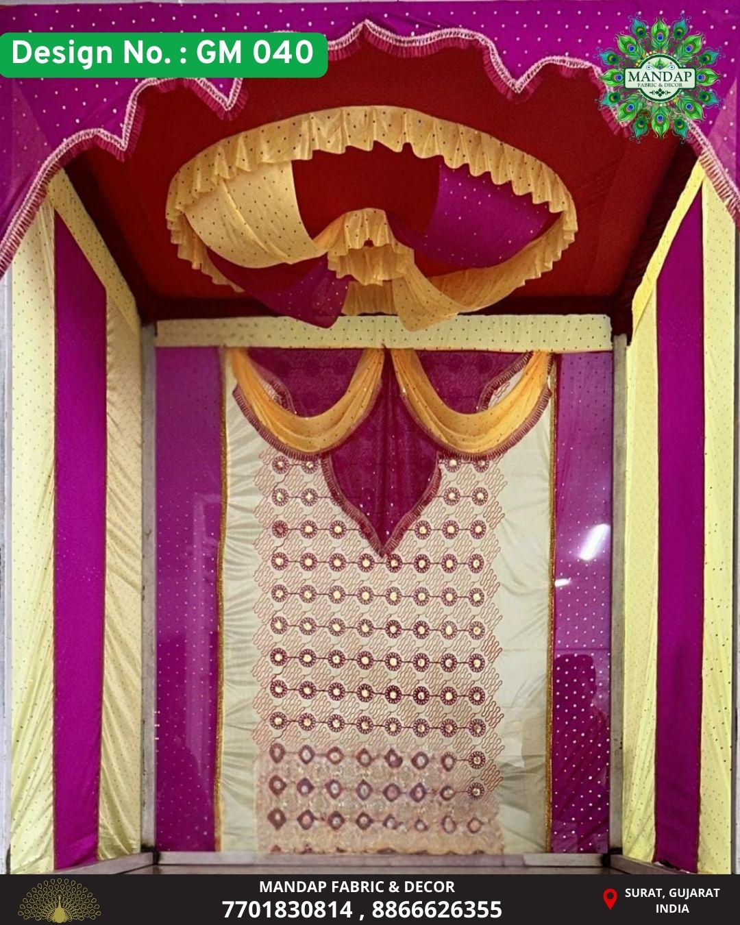 Ganpati Makhar Cloth - Design No. (GM - 040) - New Designs Customization Available