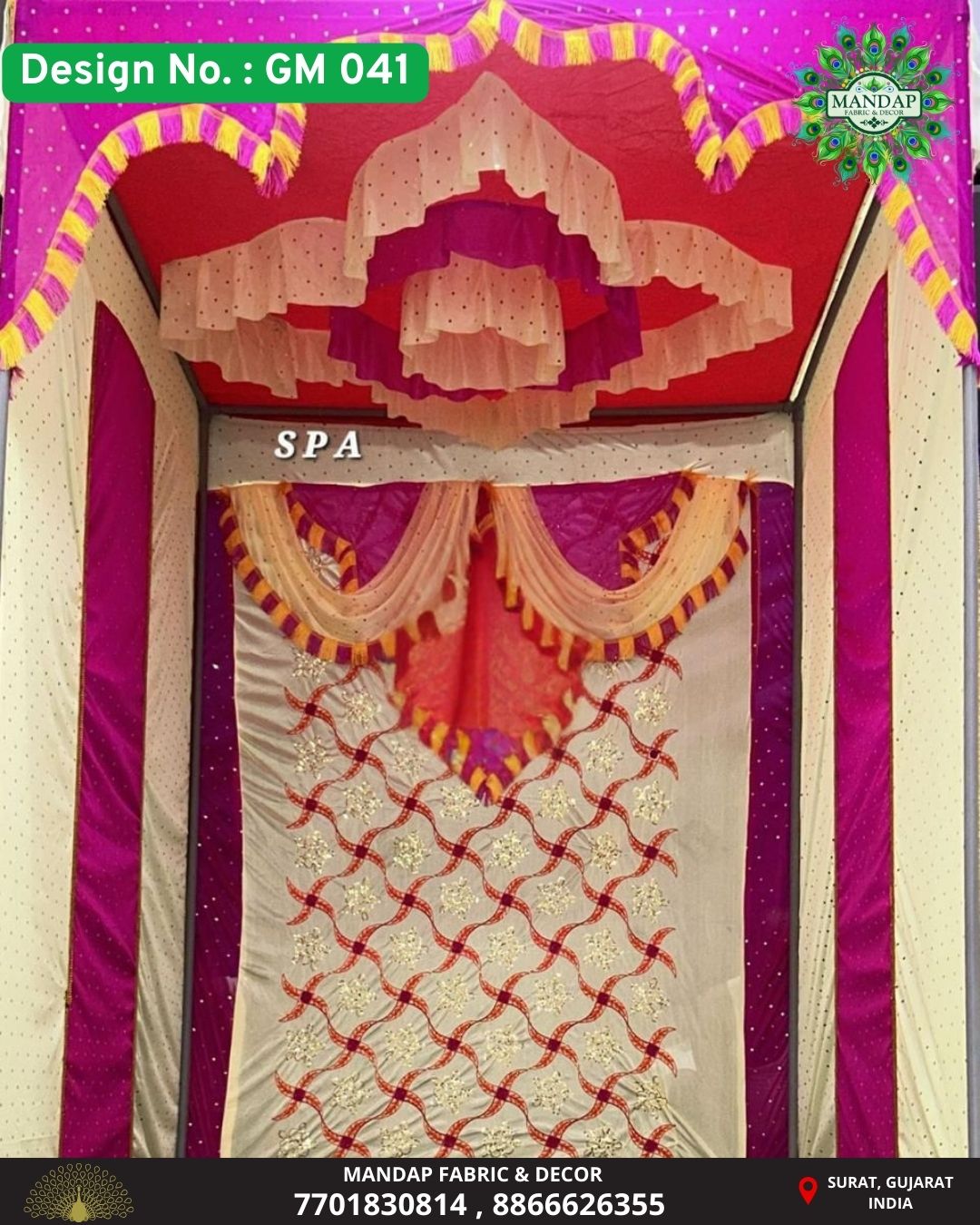 Ganpati Makhar Cloth - Design No. (GM - 041) - New Designs Customization Available