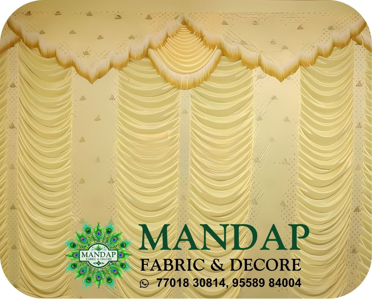 Mandap Sidewall Parda Fabric Design No.- (MSW -043) Made Of Bright Lycra - Customization Available