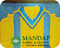 Mandap Sidewall Parda Fabric Design No.- (MSW -044) Made Of Bright Lycra - Customization Available