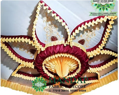 Ceiling Mandap Top Fabric 15ft * 15 Ft - Design No. (CMT - 044) - Customization Available