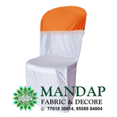 Chair Cover Dual Color Design (CC- 045) - Premium Chandni Fabric