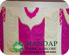 Mandap Sidewall Parda Fabric Design No.- (MSW -048) Made Of Bright Lycra - Customization Available