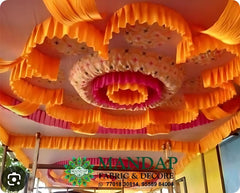 Ceiling Mandap Top Fabric 15ft * 15 Ft - Design No. (CMT - 004) - Customization Available