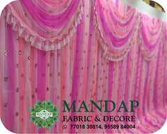 Mandap Sidewall Parda Fabric Design No.- (MSW -050) Made Of Bright Lycra - Customization Available