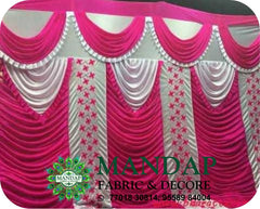 Mandap Sidewall Parda Fabric Design No.- (MSW -052) Made Of Bright Lycra - Customization Available