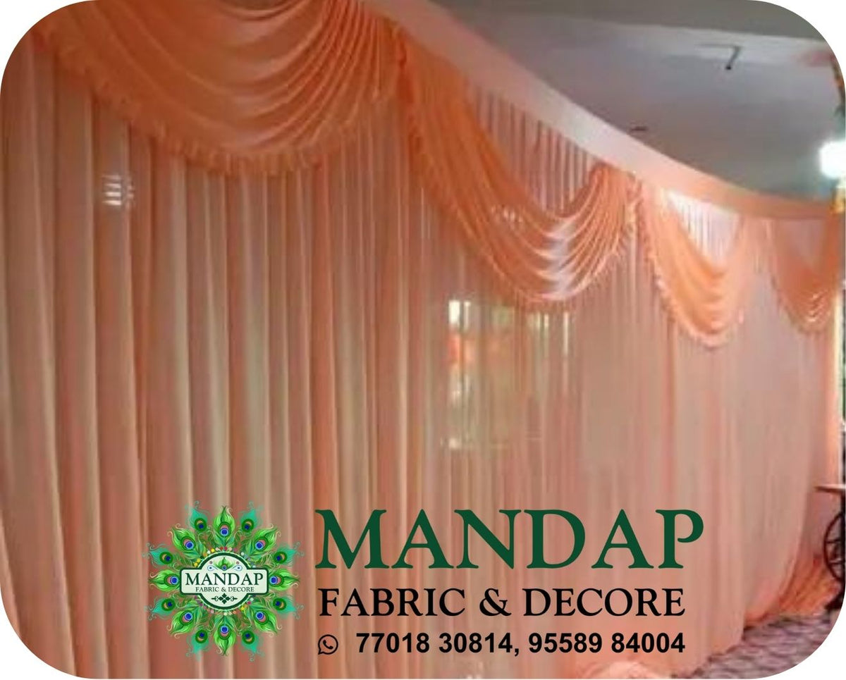 Mandap Sidewall Parda Fabric Design No.- (MSW -053) Made Of Bright Lycra - Customization Available