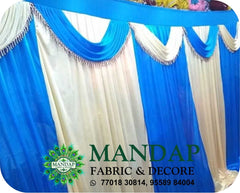 Mandap Sidewall Parda Fabric Design No.- (MSW -054) Made Of Bright Lycra - Customization Available