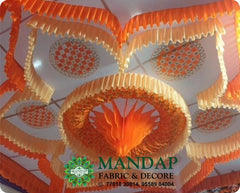 Ceiling Mandap Top Fabric 15ft * 15 Ft - Design No. (CMT - 054) - Customization Available