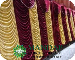 Mandap Sidewall Parda Fabric Design No.- (MSW -057) Made Of Bright Lycra - Customization Available