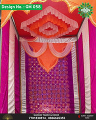 Ganpati Mandap Makhar - Design No. (GM - 58) - New Designs With Frame