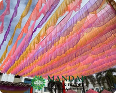 Ceiling Mandap Top Fabric 100 Feet Pack - Design No. (CMT - 058) - Customization Available