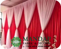 Mandap Sidewall Parda Fabric Design No.- (MSW -059) Made Of Bright Lycra - Customization Available