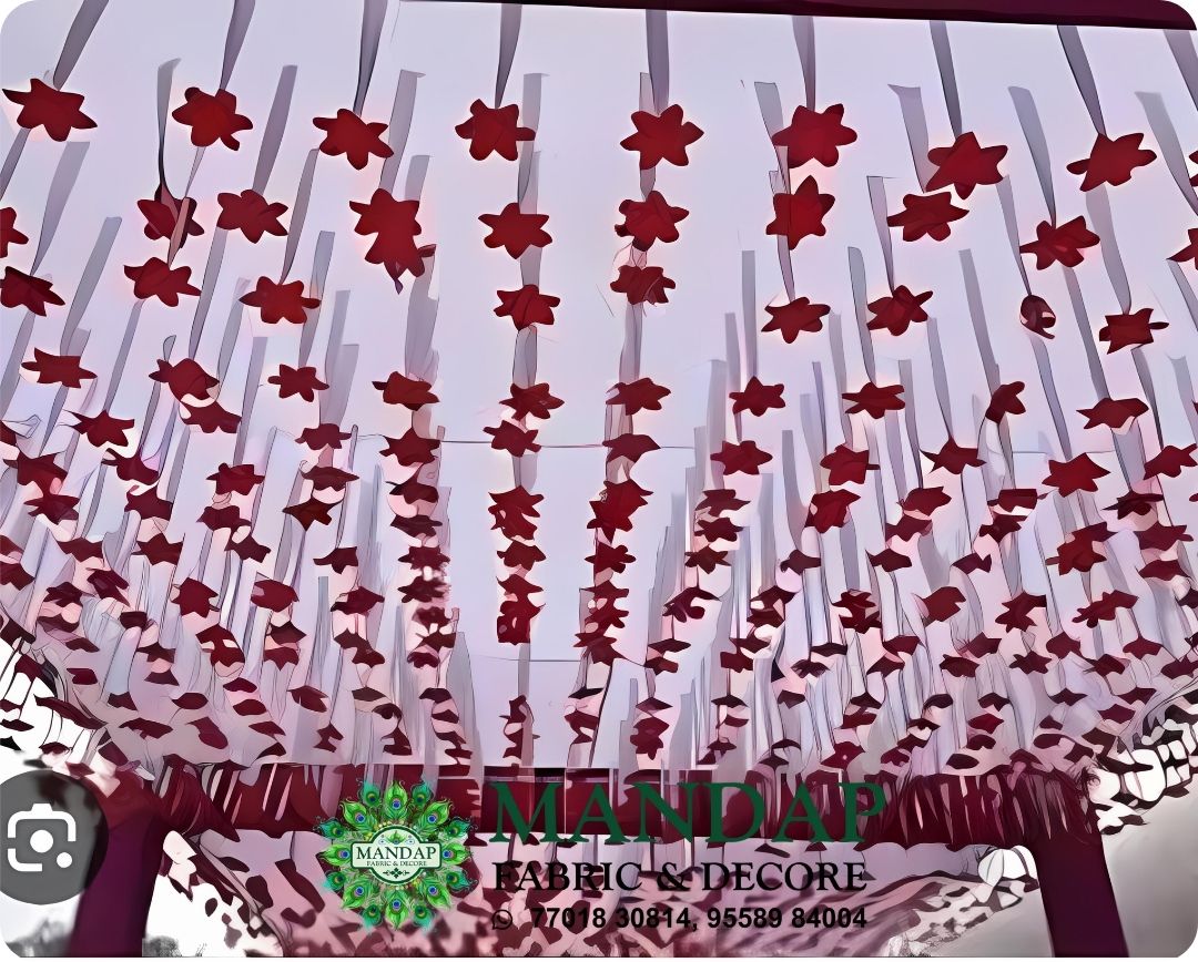 Ceiling Mandap Top Fabric 15ft * 15 Ft - Design No. (CMT - 005) - Customization Available