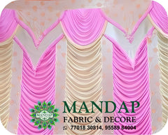 Mandap Sidewall Parda Fabric Design No.- (MSW -005) Made Of Bright Lycra - Customization Available