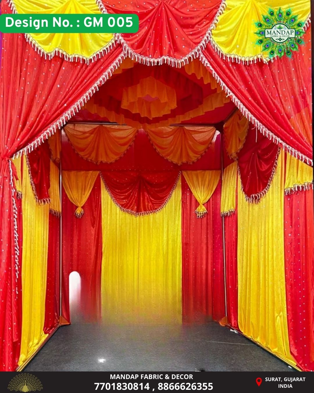 Ganpati Makhar Cloth - Design No. (GM - 005) - New Designs Customization Available