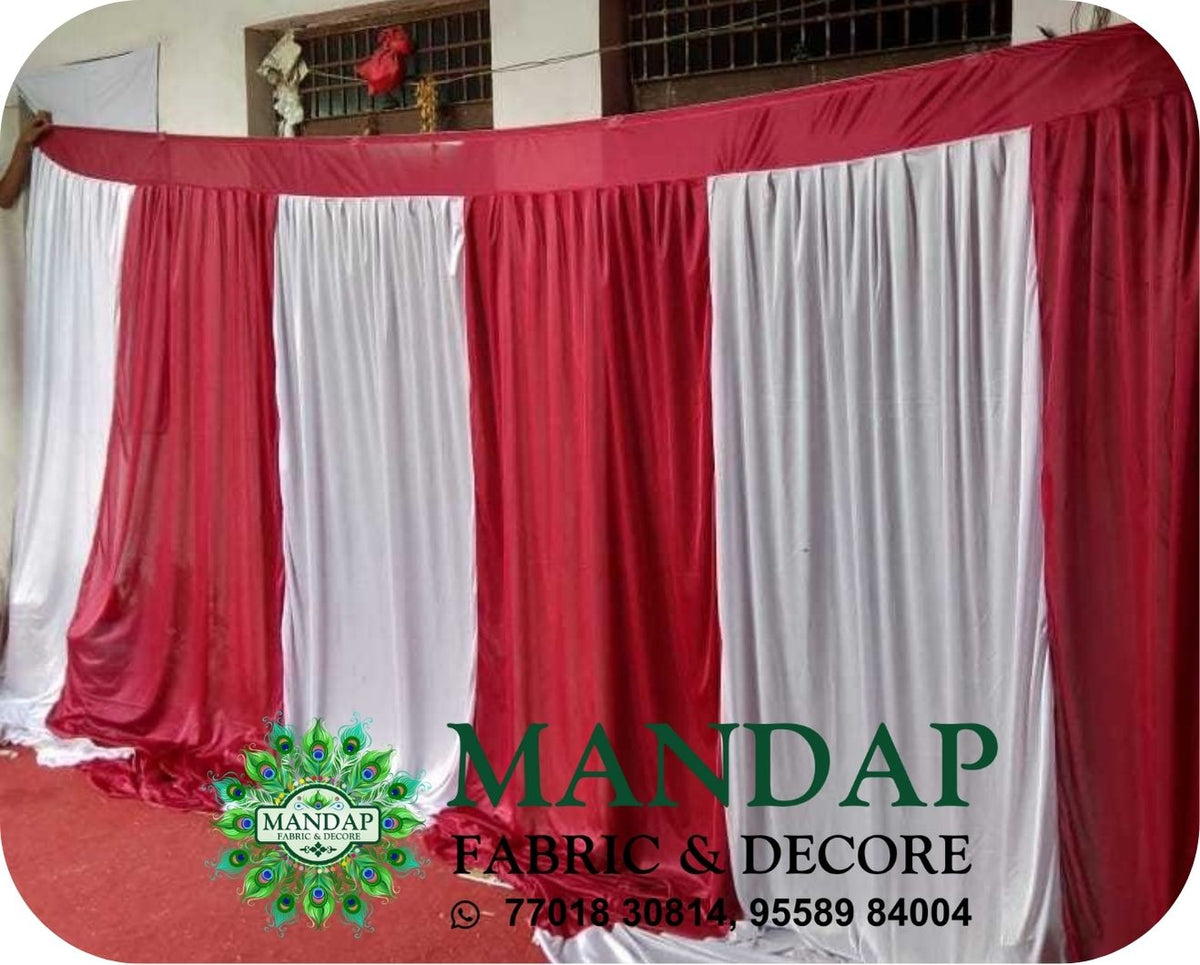 Mandap Sidewall Parda Fabric Design No.- (MSW -060) Made Of Bright Lycra - Customization Available