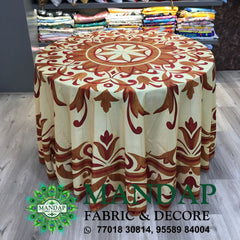 Digitally Printed Table Cover Premium 2 Way Stretch Fabric Design No. (TC - 064)