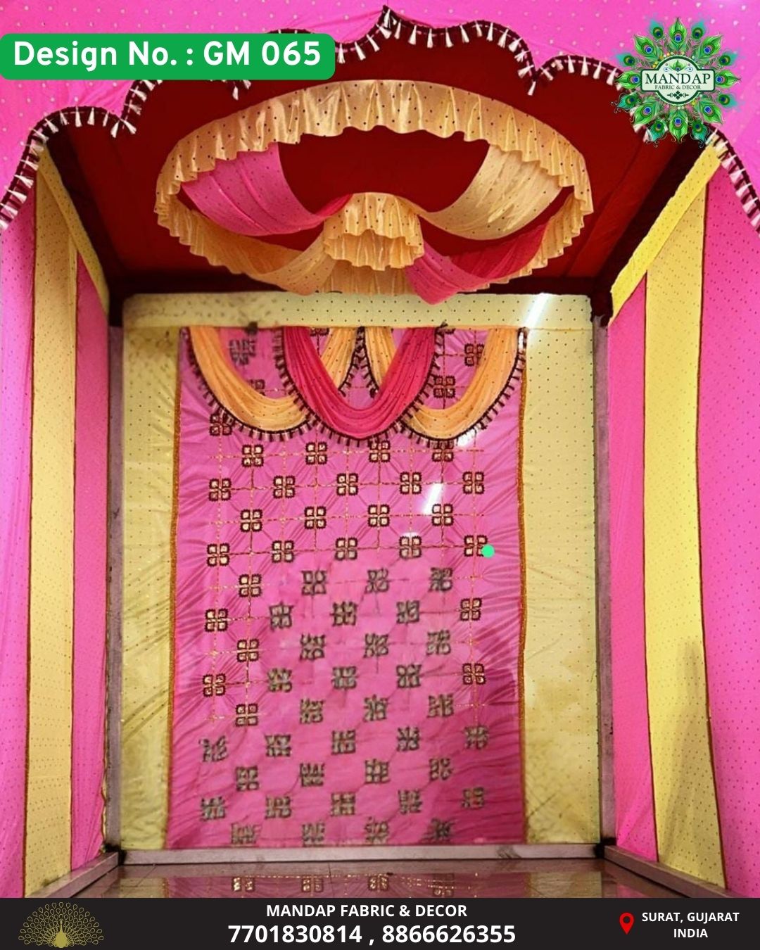 Ganpati Makhar Cloth - Design No. (GM - 065) - New Designs Customization Available