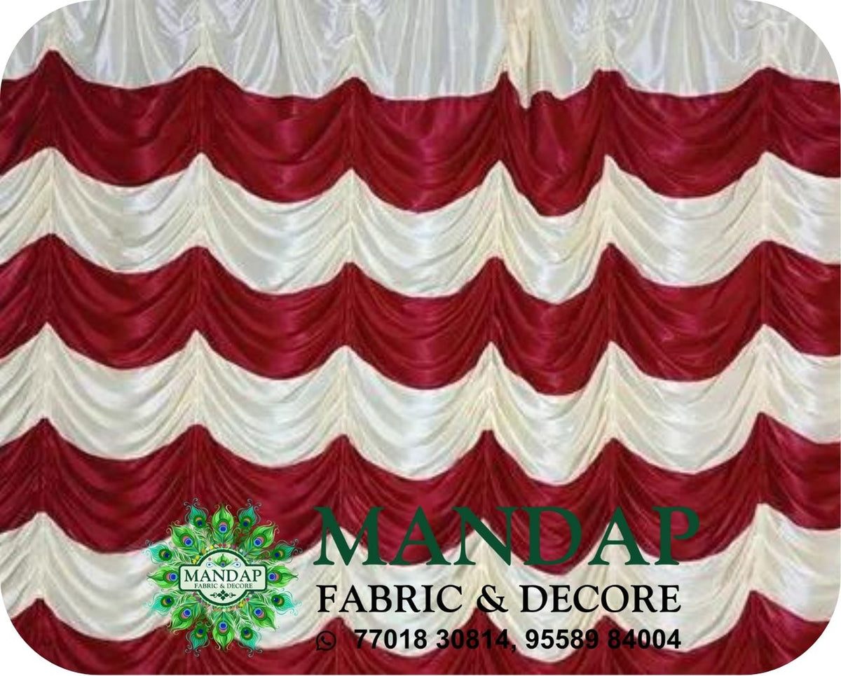 Mandap Sidewall Parda Fabric Design No.- (MSW -067) Made Of Bright Lycra - Customization Available