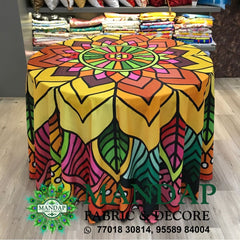 Digitally Printed Table Cover Premium 2 Way Stretch Fabric Design No. (TC - 067)