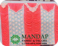 Mandap Sidewall Parda Fabric Design No.- (MSW -006) Made Of Bright Lycra - Customization Available