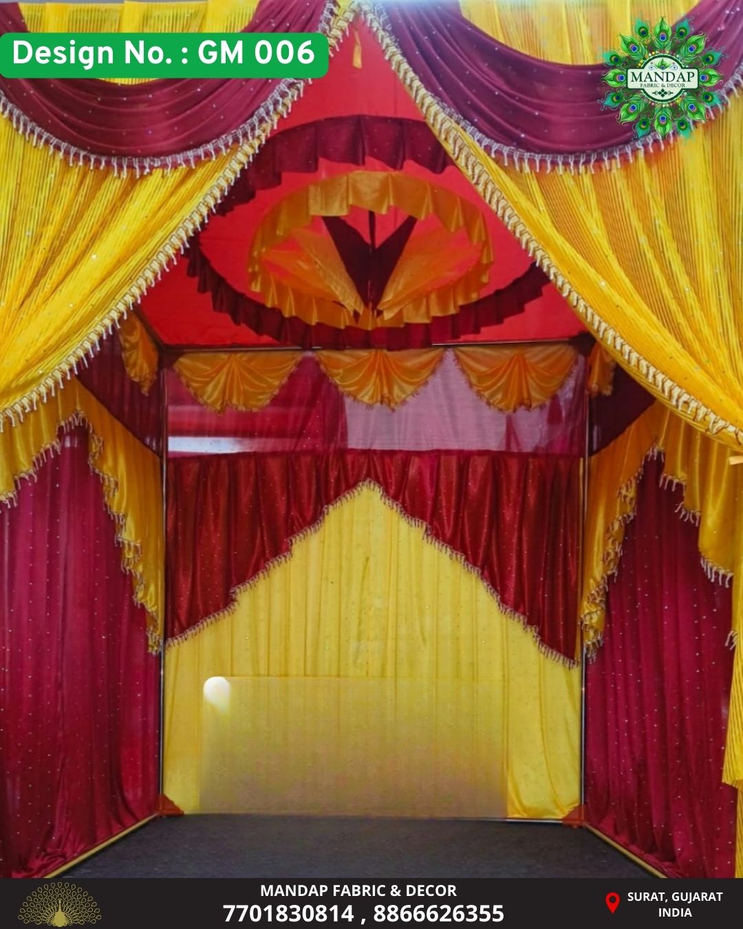 Ganpati Makhar Cloth - Design No. (GM - 006) - New Designs Customization Available