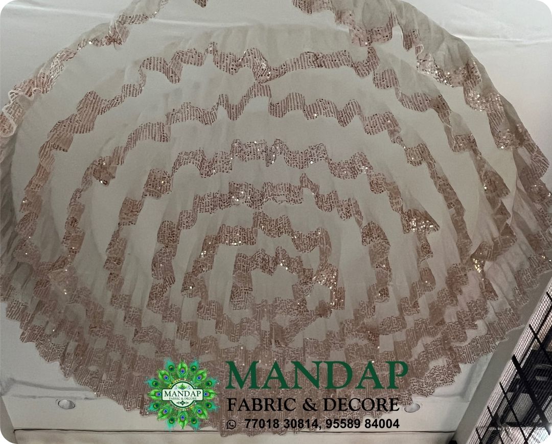 Ceiling Mandap Top Fabric 15ft * 15 Ft - Design No. (CMT - 071) - Customization Available (Copy)