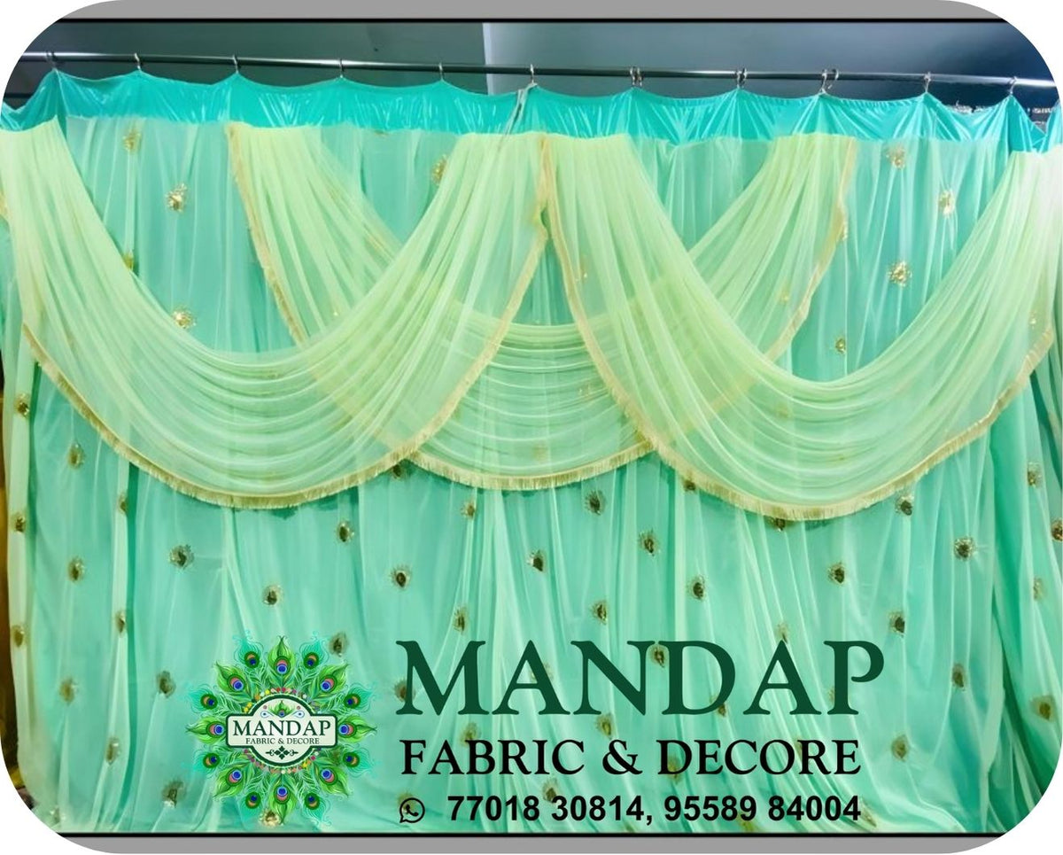 Mandap Sidewall Parda Fabric Design No.- (MSW -075) Made Of Bright Lycra - Customization Available