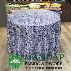 Digitally Printed Table Cover Premium 2 Way Stretch Fabric Design No. (TC - 076)