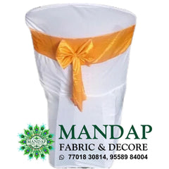 Chair Cover Dual Color Design (CC- 077) - Premium Chandni Fabric