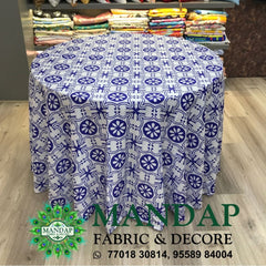 Digitally Printed Table Cover Premium 2 Way Stretch Fabric Design No. (TC - 078)