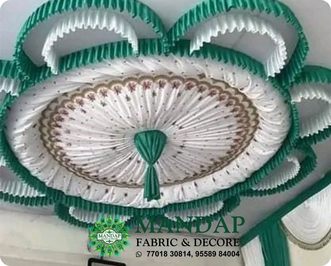 Ceiling Mandap Top Fabric 15ft * 15 Ft - Design No. (CMT - 079) - Customization Available