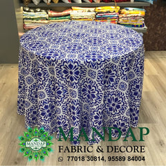 Digitally Printed Table Cover Premium 2 Way Stretch Fabric Design No. (TC - 079)