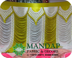 Mandap Sidewall Parda Fabric Design No.- (MSW -079) Made Of Bright Lycra - Customization Available