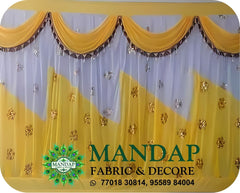 Mandap Sidewall Parda Fabric Design No.- (MSW -007) Made Of Bright Lycra - Customization Available