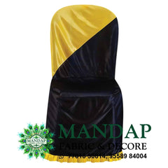 Chair Cover Dual Color Design (CC- 007) - Premium Chandni Fabric