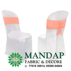 Chair Cover Dual Color Design (CC- 081) - Premium Chandni Fabric