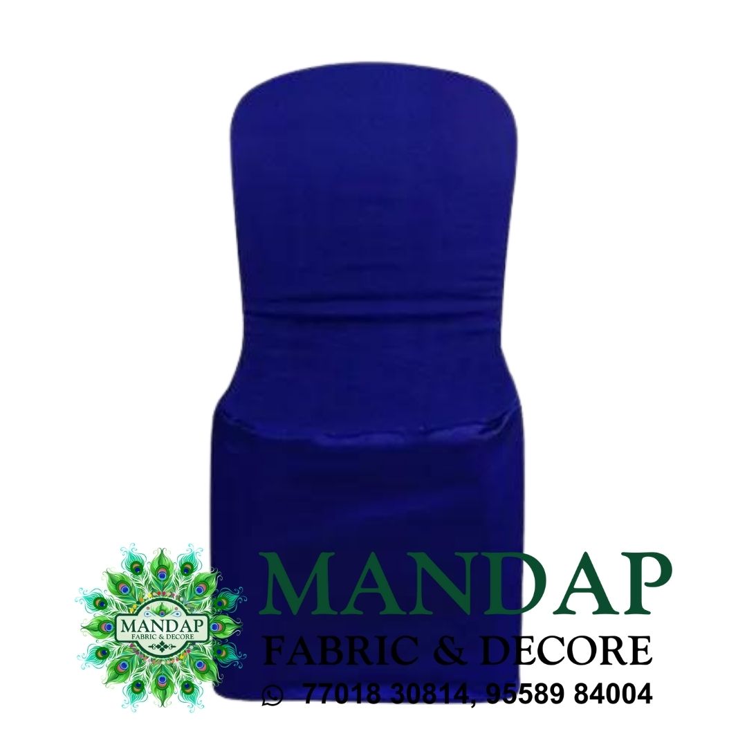 Chair Cover Single Color Design (CC- 082) - Premium Chandni Fabric