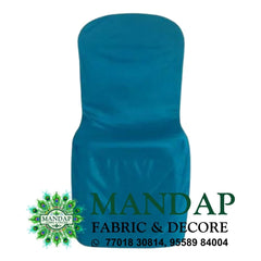 Chair Cover Single Color Design (CC- 083) - Premium Chandni Fabric