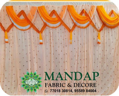 Mandap Sidewall Parda Fabric Design No.- (MSW -083) Made Of Bright Lycra - Customization Available