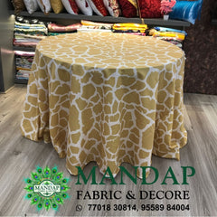 Digitally Printed Table Cover Premium 2 Way Stretch Fabric Design No. (TC - 084)