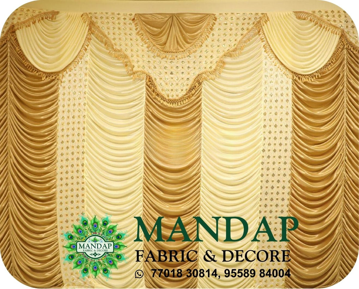 Mandap Sidewall Parda Fabric Design No.- (MSW -085) Made Of Bright Lycra - Customization Available