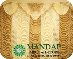 Mandap Sidewall Parda Fabric Design No.- (MSW -085) Made Of Bright Lycra - Customization Available