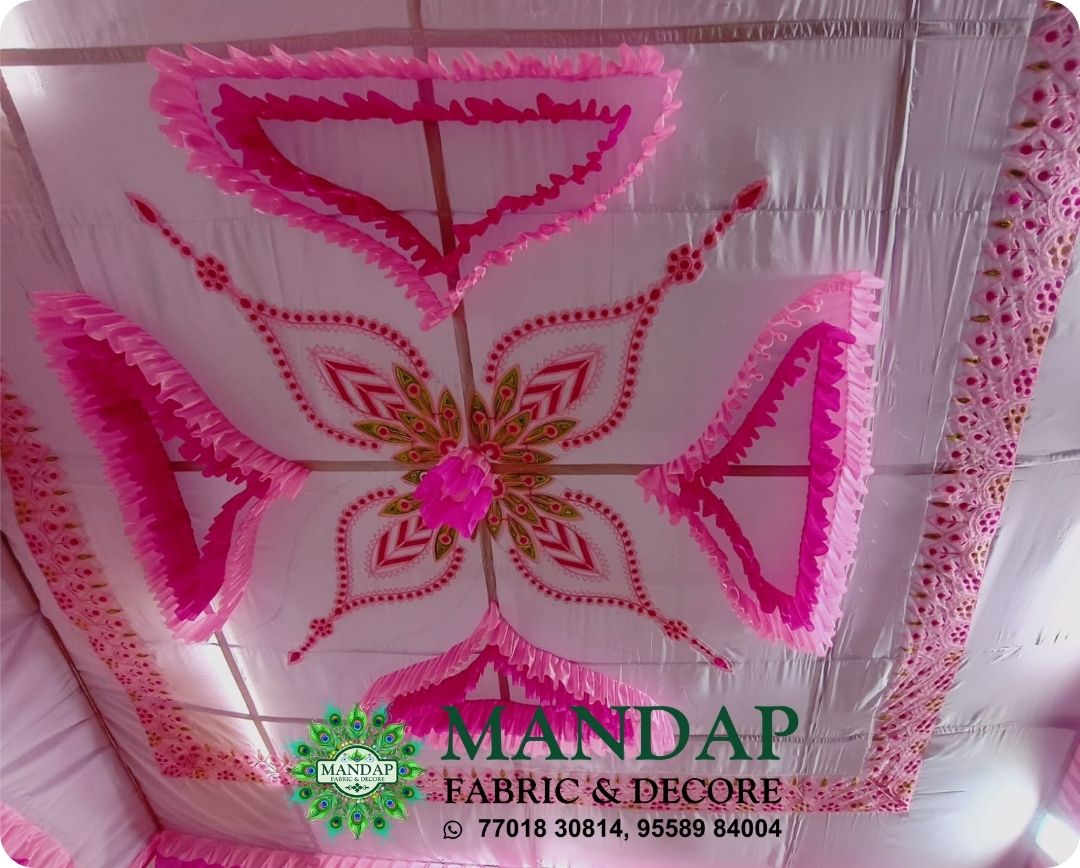 Ceiling Mandap Top Fabric 15ft * 15 Ft - Design No. (CMT - 086) - Customization Available