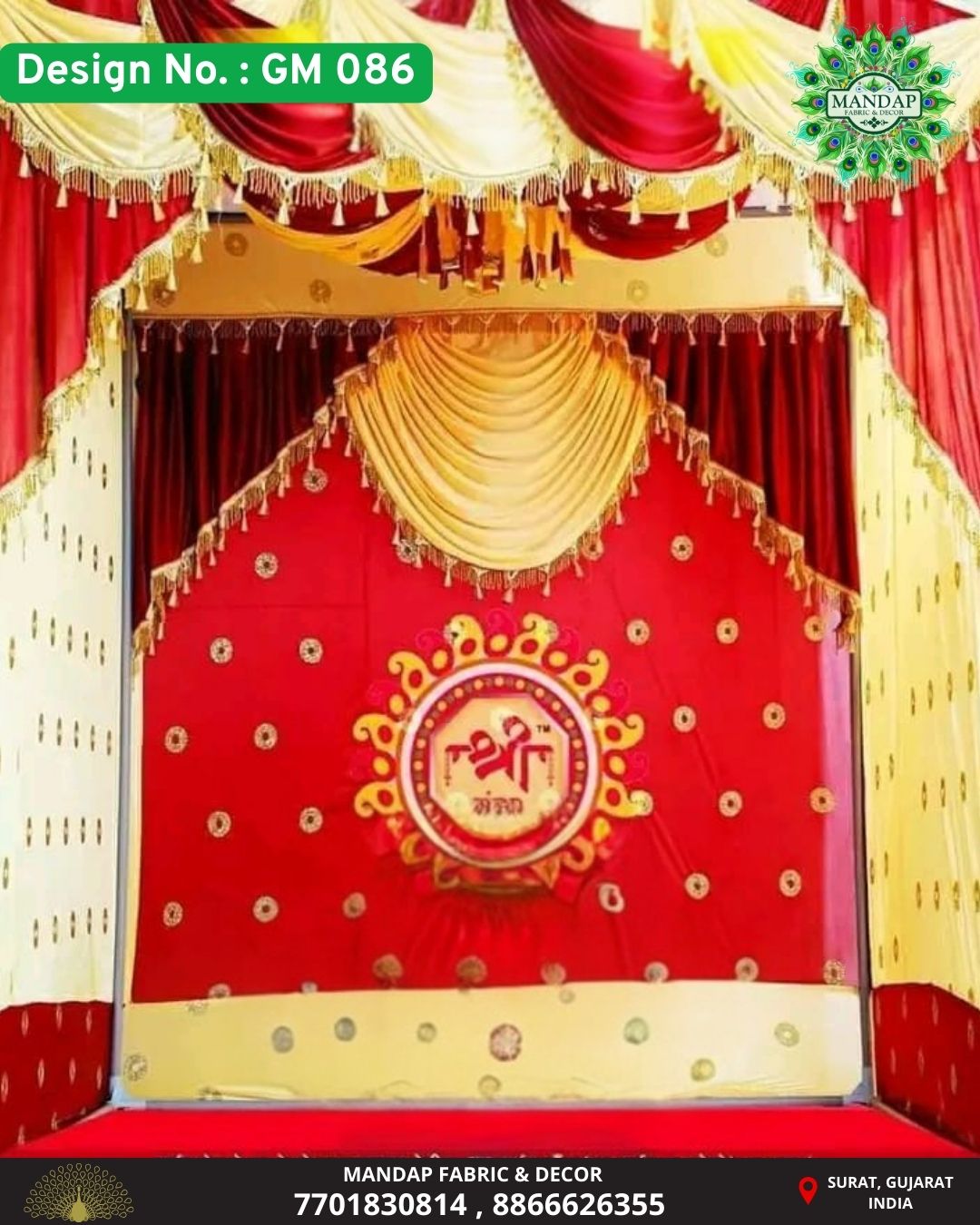 Ganpati Makhar Cloth - Design No. (GM - 086) - New Designs Customization Available