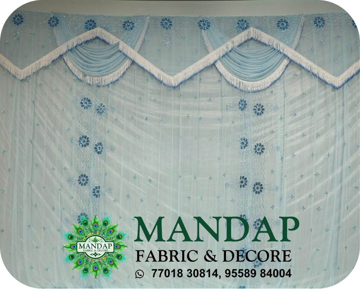 Mandap Sidewall Parda Fabric Design No.- (MSW -086) Made Of Bright Lycra - Customization Available