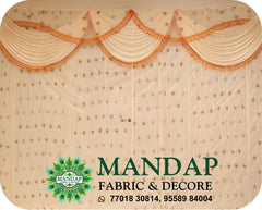 Mandap Sidewall Parda Fabric Design No.- (MSW -087) Made Of Bright Lycra - Customization Available